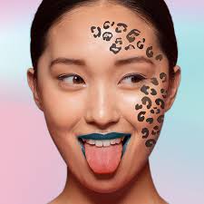 leopard spots makeup stencil stencil 1