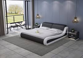 Den Contemporary Leather Bed Frame
