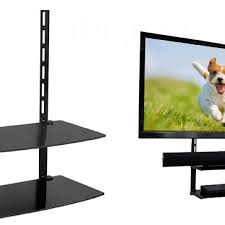 Tv Wall Mount 2 Shelf Bracket For Cable