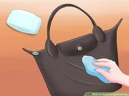 how to clean a longch tote bag