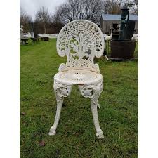 1 Cast Iron Chair Ornate Style H