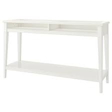 Ikea Liatorp White Glass Console Table