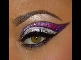 easy dramatic glitter eye makeup you