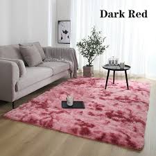 fluffy tie dye rug grant color soft