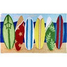 hawaiian surfboard rug surfing theme
