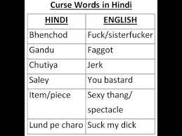 Please click the appropriate letter to see the corresponding swear words. Curse Words In Hindi Youtube