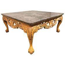 French Style Marble Top Cocktail Table