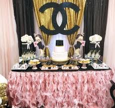 coco chanel baby shower ideas baby