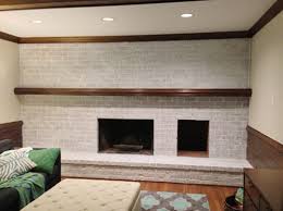 how to whitewash a brick wall or