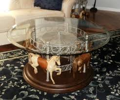 4 Horse Carousel Coffee Table