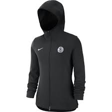 Ultra game nba men's full zip soft fleece sweatshirt hoodie jacket. Brooklyn Nets Womens Nike On Court Full Zip Showtime Hoodie Black Netsstore
