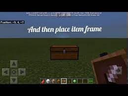 how to put item frame on chest