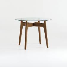 tate 38 round dining table with glass