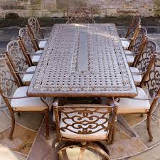 aluminium garden dining table 8 seater