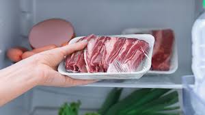 raw cut of meat in the fridge