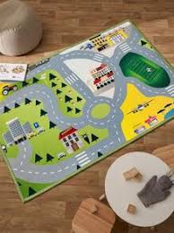 map kids rug with roads bedroom living