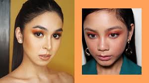 how to wear orange eyeshadow like your