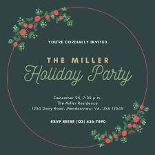 When planning your holiday party, be sure to send out your invitations with plenty of notice, especially if you're planning your event for christmas eve or any . Free Printable Customizable Christmas Invitation Templates Canva