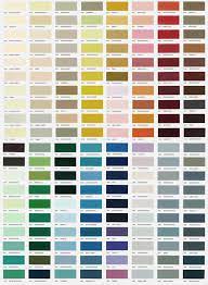 Ica Color Chart Aluminum Glass