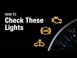 warning lights check engine abs