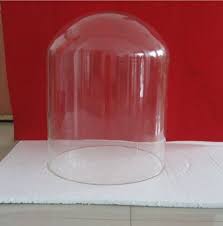 Domed Clear Borosilicate Glass Bell Jar