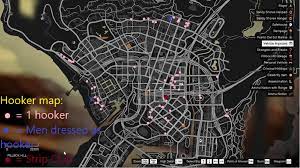 As requested, I made a map that shows where the hookers are, I thought it  might be useful! : r/gtaonline