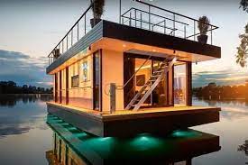 how to make shipping container houseboats