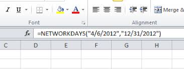 calculate weekdays between two dates