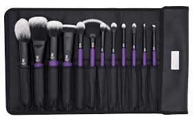 moda pro 13pc purple makeup brush set