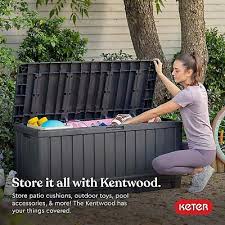 Keter Garden Storage Bench Box Kentwood