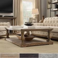 I also added center support frame due to size. Edmaire Rustic Baluster 60 Inch Coffee Table By Inspire Q Artisan Coffee Table Overstock 9821281