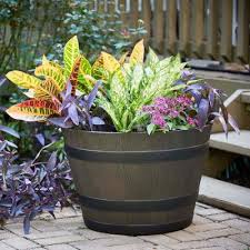 Large metal planters are a wonderful idea in the realm of recycling sizable, deep metal containers for green uses. Extra Large Planters Garden Center The Home Depot