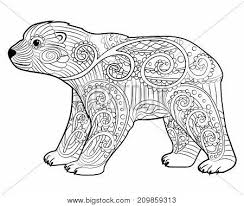 Polar bear with two cubs coloring page belye medvedi. Polar Bear Coloring Pages Free