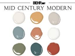 Behr Mid Century Modern Home Palette