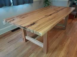 reclaimed maple dining table