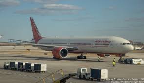 6 hrs 15 mins cabin + layout: Airplane Art Air India Boeing 777 300er Pushing Back At Chicago O Hare International Economy Class Beyond