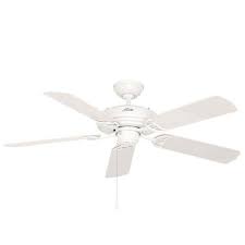 Indoor Outdoor White Ceiling Fan 53054