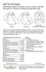 Baby Car Seat Cover Pattern