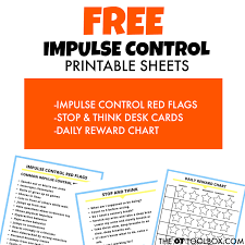 Impulse Control Free Offers The Ot Toolbox