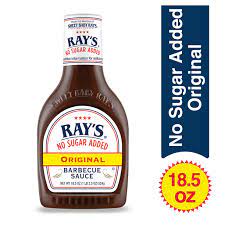 It's full of tangy, delicious barbecue flavor without all the carbs plus the ingredients are simple, and it's easy to make. Ray S No Sugar Added Original Bbq Sauce 18 5z Walmart Com Walmart Com