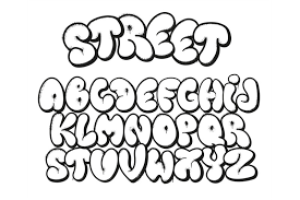 bubble graffiti font inflated letters