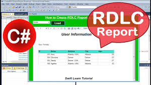 rdlc report in c how to create rdlc