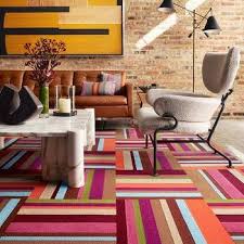 rainbow stripe carpet tile s