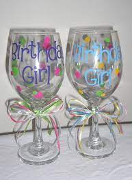 Personalized Birthday Wine Glasses 50