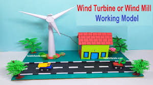 wind turbine or wind mill working model