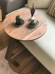 C Shaped Side End Table Sofa Table