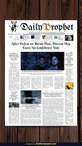 This newspaper template google docs is very simple. Daily Prophet Newspaper Template Google Docs