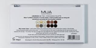 review swatches mua undress me too