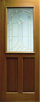 Decorative Glass Doors Wooden Door