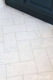 Touch device users, explore by touch or with swipe gestures. Large Herringbone Marble Tile Floor How To Diy It For Less Shine Your Light